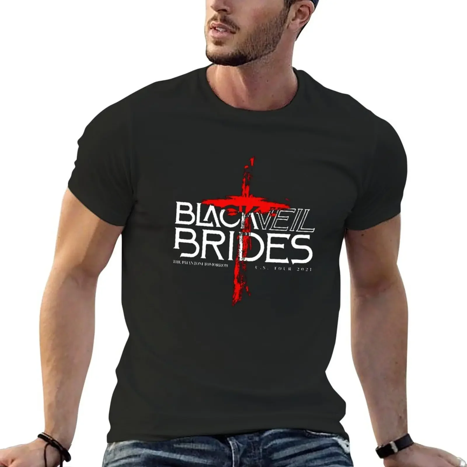 

Copy of bvb black veil brides T-Shirt anime clothes custom shirt vintage anime shirt heavyweight t shirts for men