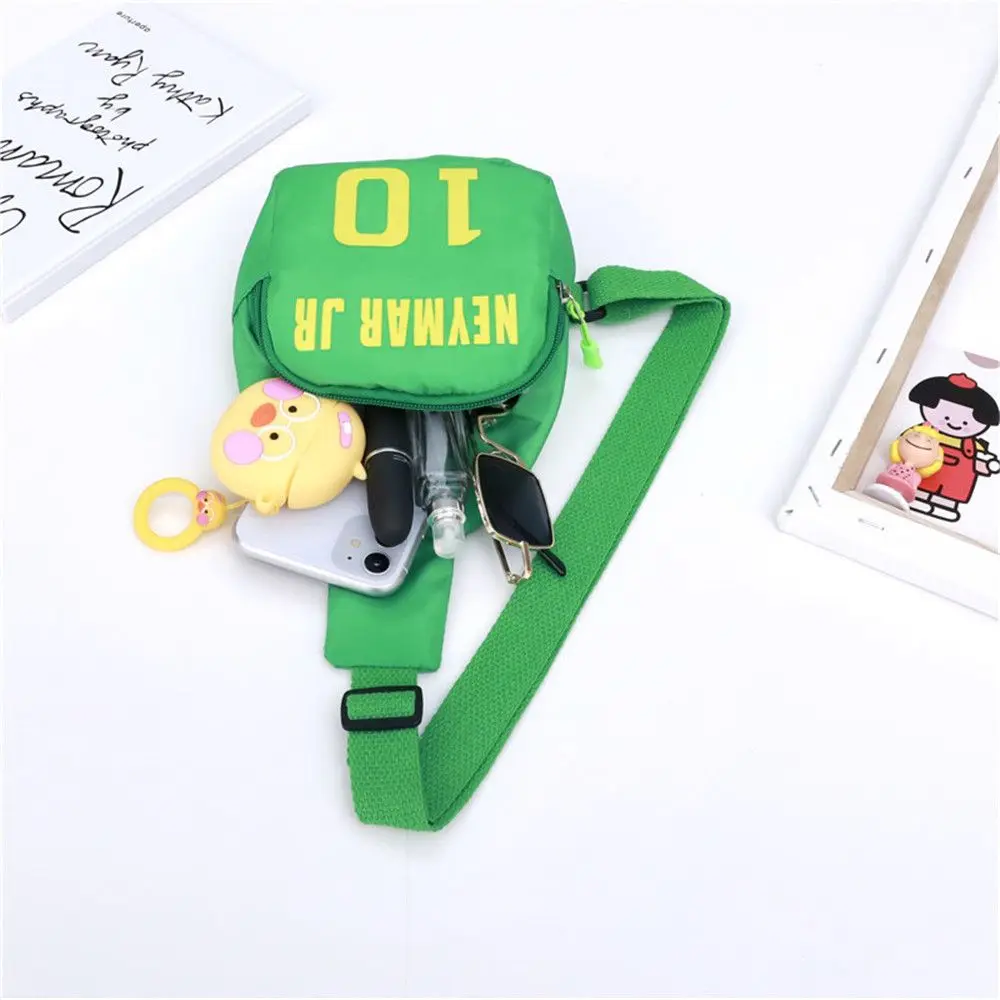 1pcs Cute Cartoon Children\'s Number Printed Chest Bag Girls Boys Sports Leisure Messenger Bag All-match Fashion Shoulder Bag