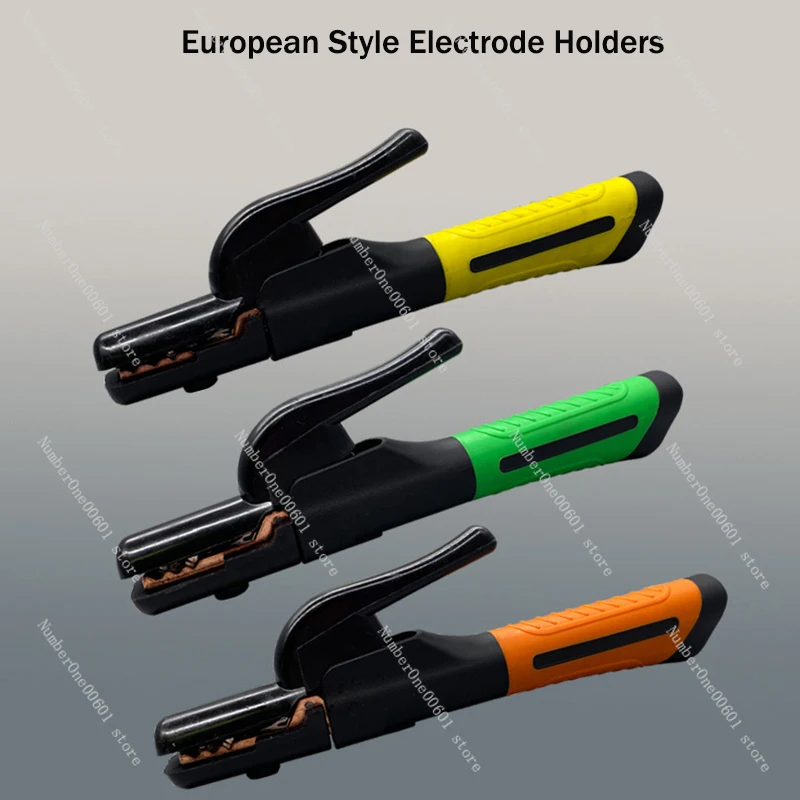 500A 800A 1000A Electrode Holder Stick Welding Rod Copper Non-slip Handle Cable Welding Clamps Stinger Clamp Tool Heat Resistant