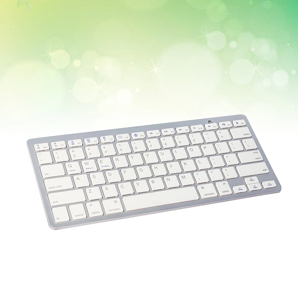 

Ultra-thin Keyboard Mini Wireless Keyboard Practical Keyboard Compatible for Phone Tablet Computer (White, Without )
