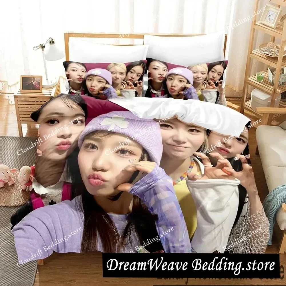 KPOP F-FIFTY F-FIFTY Merch Cupid Album Bedding Set Boys Girls Twin Queen King Size Duvet Cover Pillowcase Bed boys Adult
