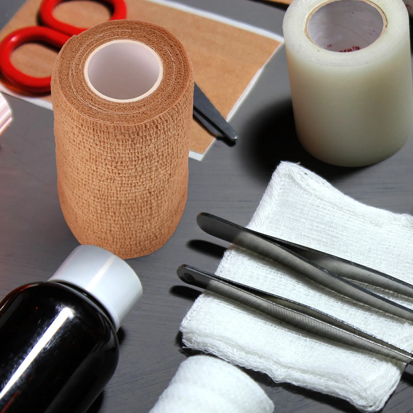 

1 Roll Portable Breathable Elastic Wrap Tape for Fitness Sports Protection Skin-Friendly Non-Irritating Fixed Support Bandage