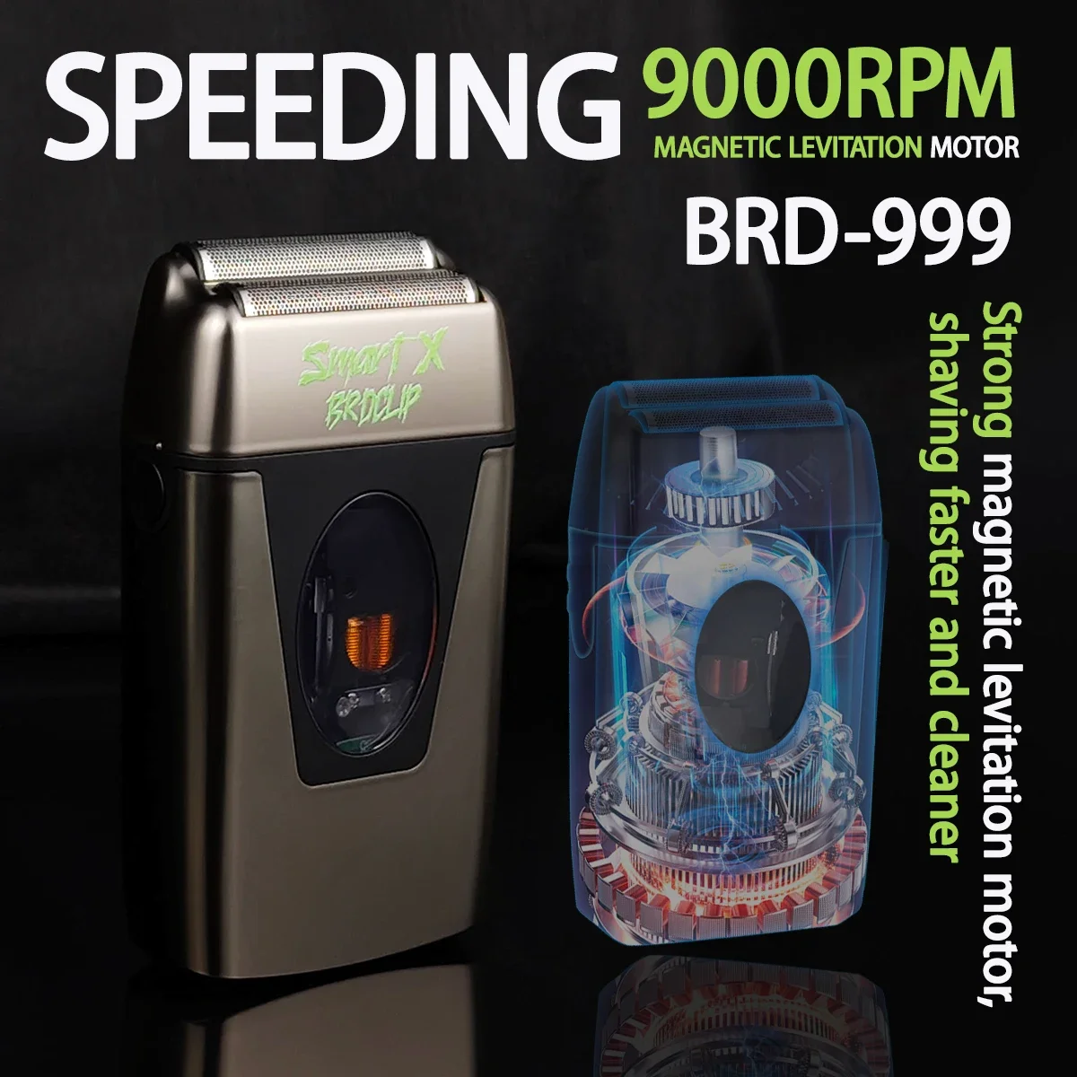 المهنية BRDCLIP 106 7500 دورة في الدقيقة 9615 9000PRM الشعر المتقلب DLC الأزرق شفرة BRD-999 9000PRM محرك مغناطيسي الحلاق ماكينة حلاقة كهربائية