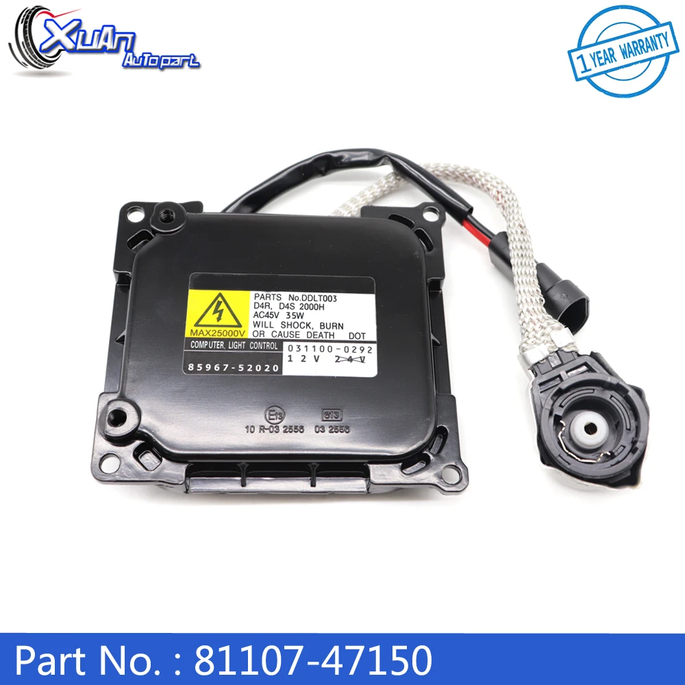 

XUAN 81107-47150 D4R D4S HID Headlight Ballast Control Unit For Toyota Prius Avalon Solora Venza SC430 GS300 ES350 IS250 LS600H