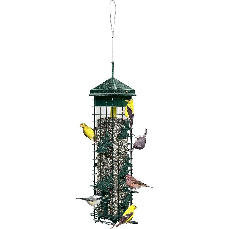 

Squirrel Solution200 Squirrel-proof Bird Feeder w/6 Feeding Ports, 3.4-pound Seed Capacity, Free Seed Funnel US(Origin)