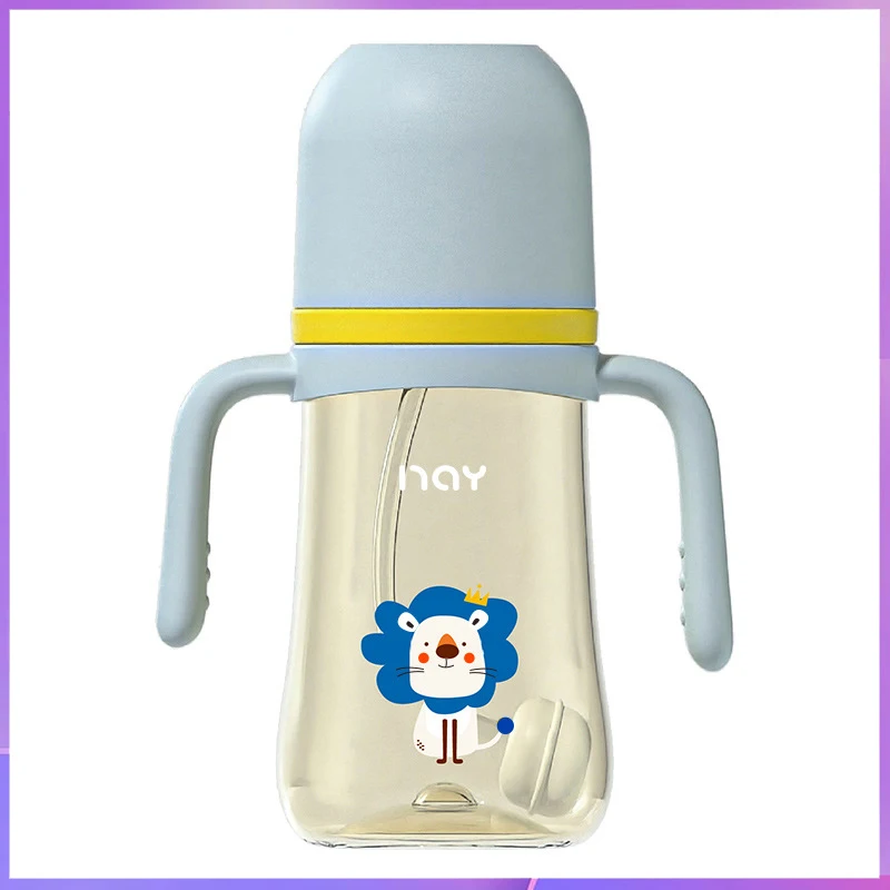 PPSU baby bottle/baby learning cup/baby duck pacifier cup/water cup/newborn bottle/240ML/300ML Large Capacity Milk Bottle