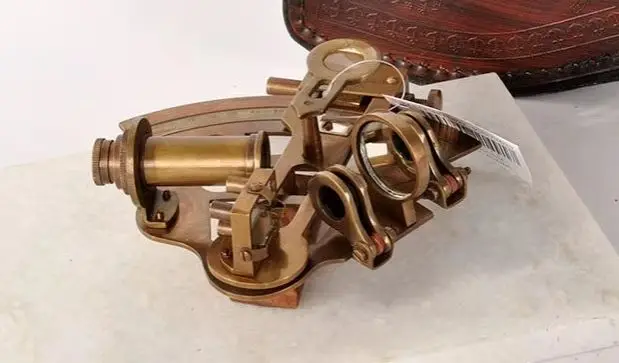 Store 2055   Vintage Nostalgic Antique Ornament Sextant Model Nautical Photography Props