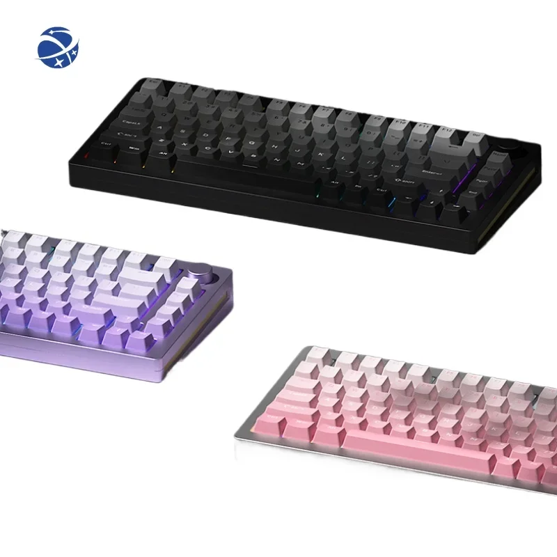 

Wired Wireless 2.4G RGB Hot-Swap Aluminum Gasket-Mount Mechanical Keyboard