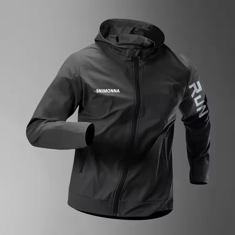 

Men's Running Jacket Windproof Sport Fishing Coat for Spring Autumn Waterproof Quick-Dry Rainproof Cycling Windbreaker Coats