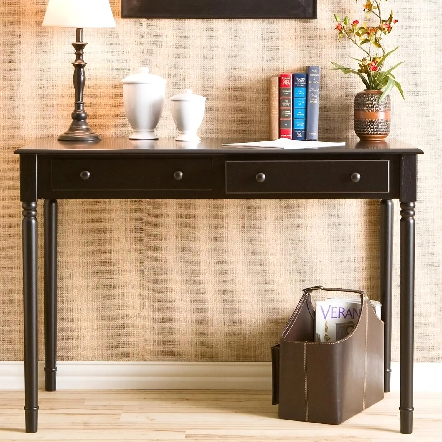 Janice 2-Drawer Slim Profile Writing Desk, 42.75