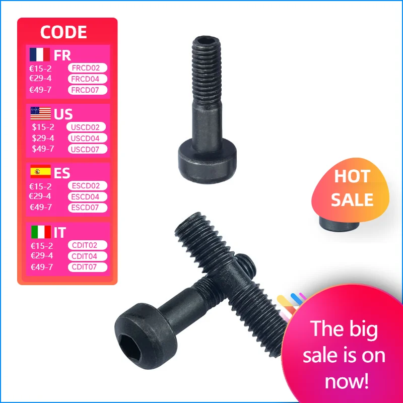 

10/20/50 PCS CNC lathe tool shank double head screw MCS620 side hole screw M3*8C National standard screw for turning bolts