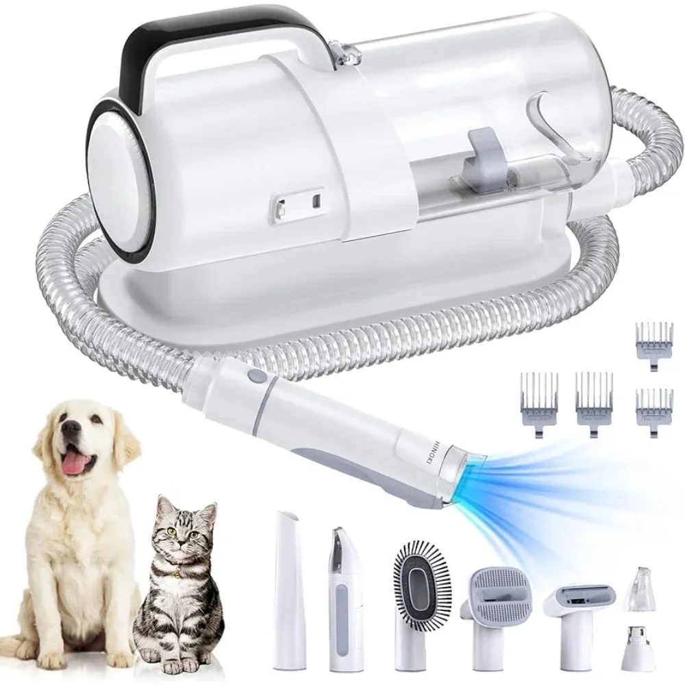 Dog Accessories 2.3L Capacity Pet Hair Dust Cup 7 Proven Grooming Tools Hair Dryer for Dogs Puppy Supplies Products Home Garden