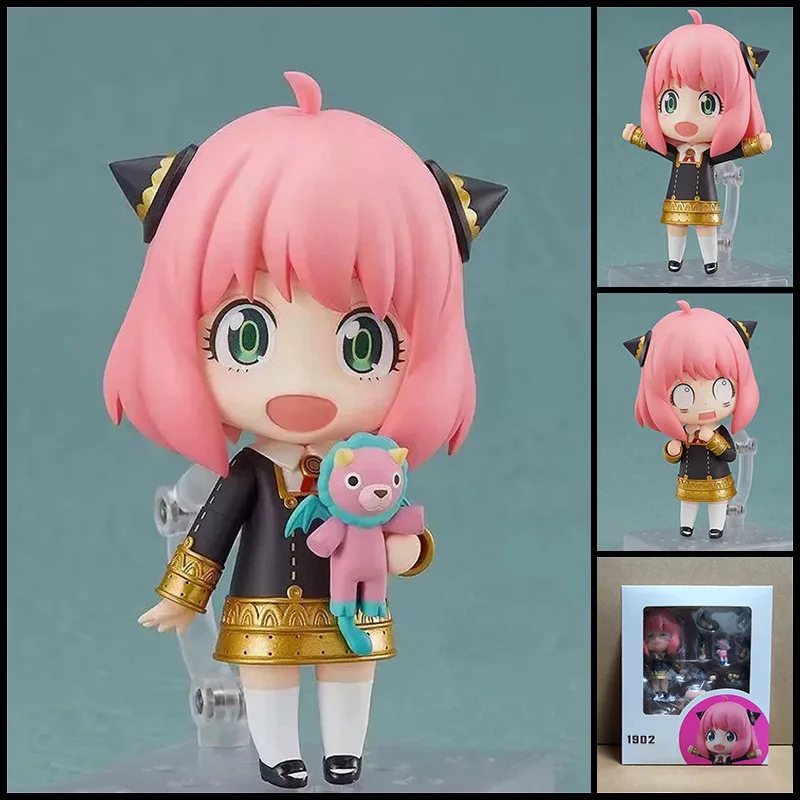 Anya Forger 1902 Spy X Family Replaceable Face Posable Action Figure Collectible Desktop Ornament For Anime Fans