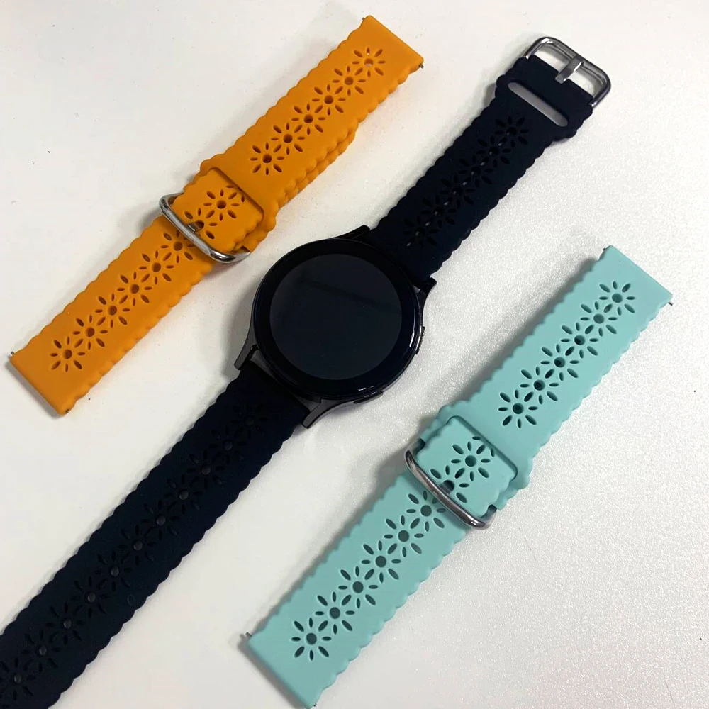 20/22 مللي متر سيليكون الفرقة ل Huami AMAZFIT BIP 6 5 نشط/التوازن 2 GTR/GTS 4 3 2e سوار ل Garmin Venu sq 2 3 الرياضة معصمه