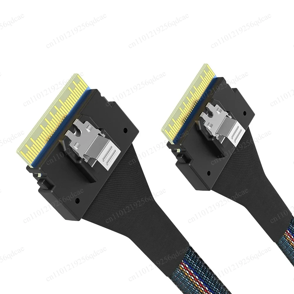 FOR Slim SAS SFF-8654 8i to SFF-8654 74P SAS4.0 server disk array data cable