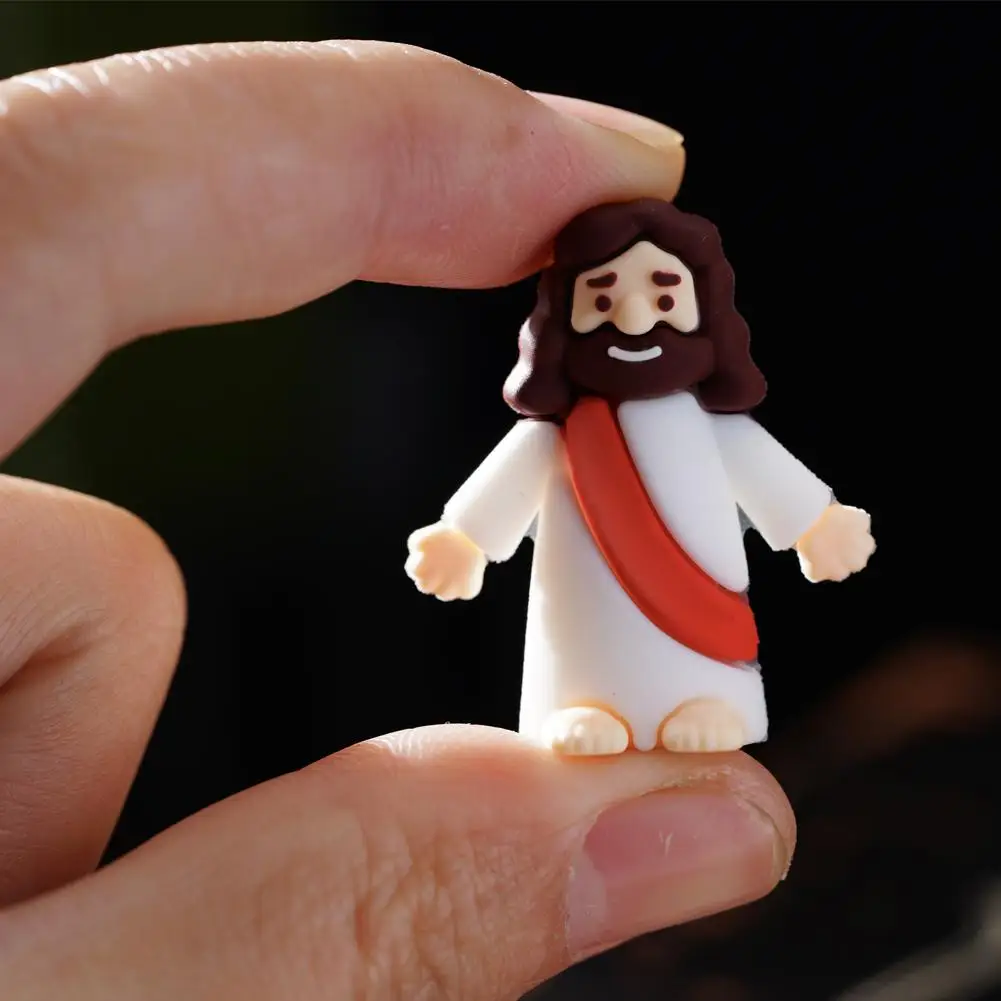 Mini statue de jésus, décoration de pâques, petites figurines de jésus, jésus t'aime, Mini figurines de jésus, cache-cache, cadeaux de fête religieux
