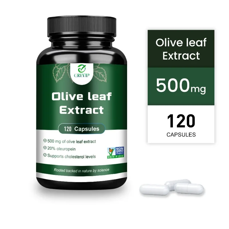 Extracto de Hoja de Olivo - Antioxidante, Refuerza el Sistema Inmunitario, Promueve la Salud del Corazón y Cardiovascular, Mantiene una Presión Arterial Saludable