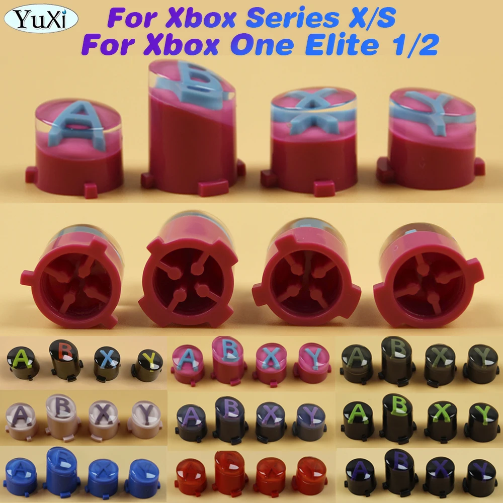 

1Set ABXY Button For Xbox Series X/S Directional Button Start Button Key For Xbox One Elite Gamepad Controller Colorful DIY Part