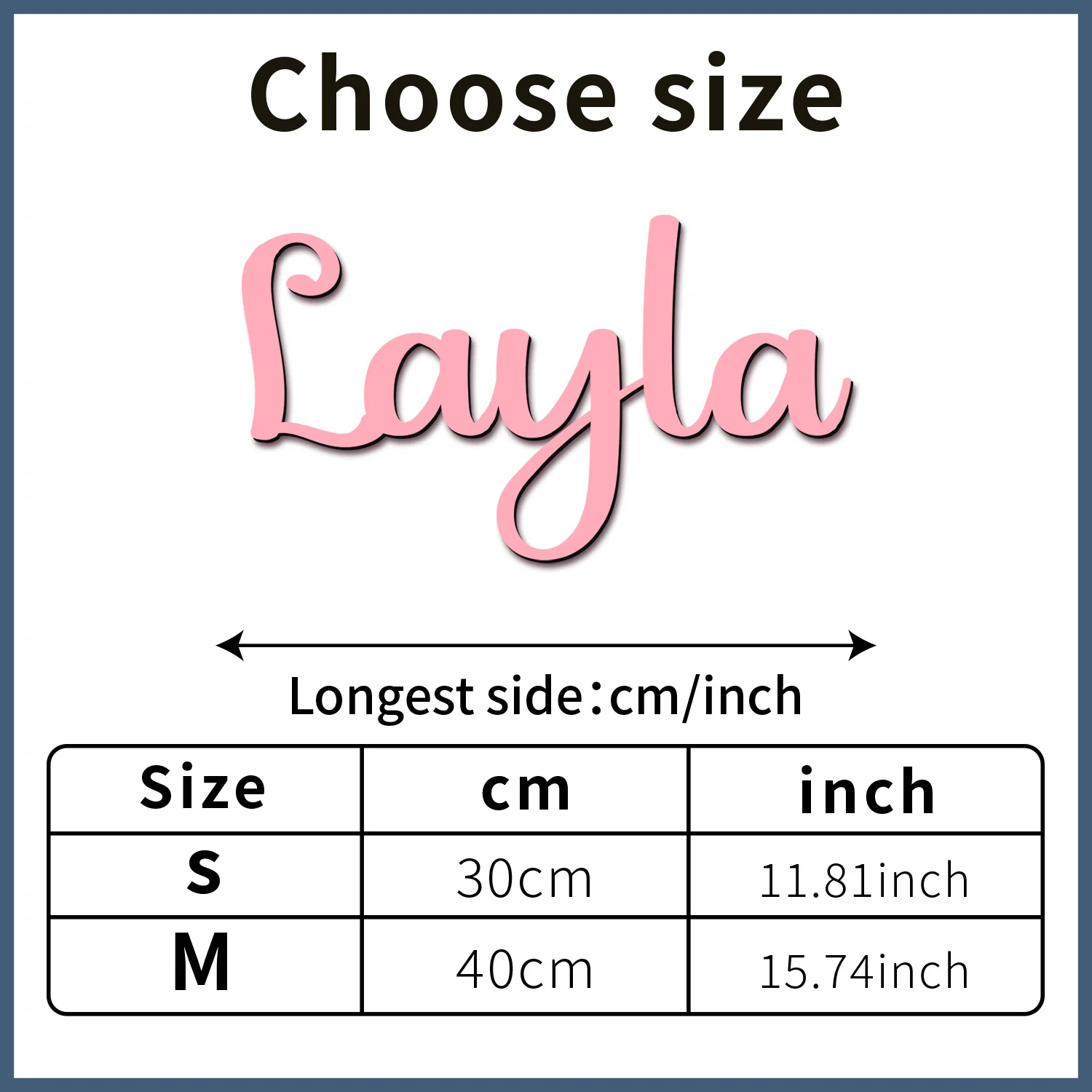 1pc Customized personalized name tag, Custom content, no need for electricity Children's room name decoration view 5