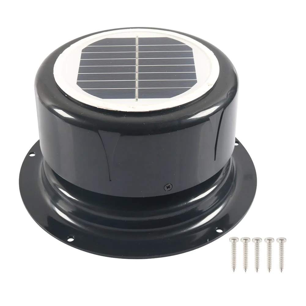 Outdoor Activities Solar RV Fan Easy Installation Enhances Airflow Instruction Manual Included Perfect For Motorhomes