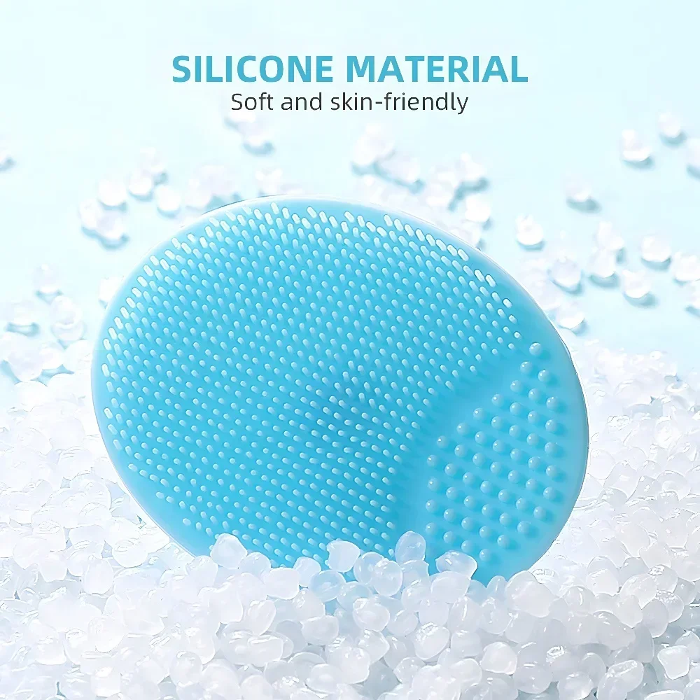 Almohadilla de silicona para limpieza Facial, LIMPIADOR EXFOLIANTE de poros y espinillas, cepillo masajeador de SPA, Herramientas de limpieza de la piel, 1 unidad