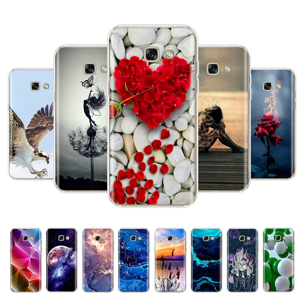 For Samsung A5 2017 SM-A520F Case Silicone Back Cover For Samsung A5 A 5 2016 2017 A510F A520F Bumper Soft Clear TPU Phone Cases