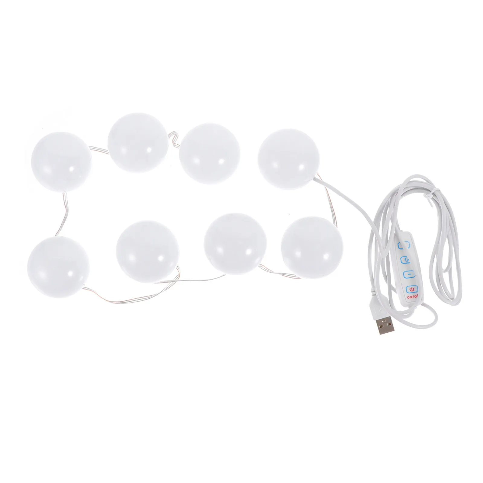 1Set Adjustable USB LED Makeup Light Bulb Mirror Front Lamp for Home Salon Use Portable Fill-in Light with Smooth Finish No