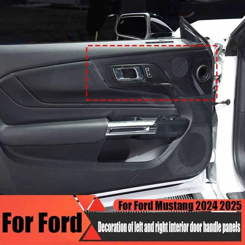 

Для Ford Mustang 2024 2025 левая и правая внутренняя дверная ручка панели декоративные рамы автомобильные товары для украшения интерьера