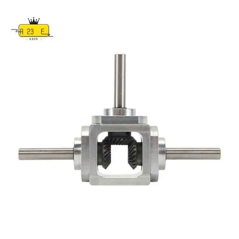 A23E-Gear-Box 90 Degree Right Angle Bevel-Gearbox 1:1 Reversing Double Output Shaft 1 Module 20 Teeth Bevel Gear