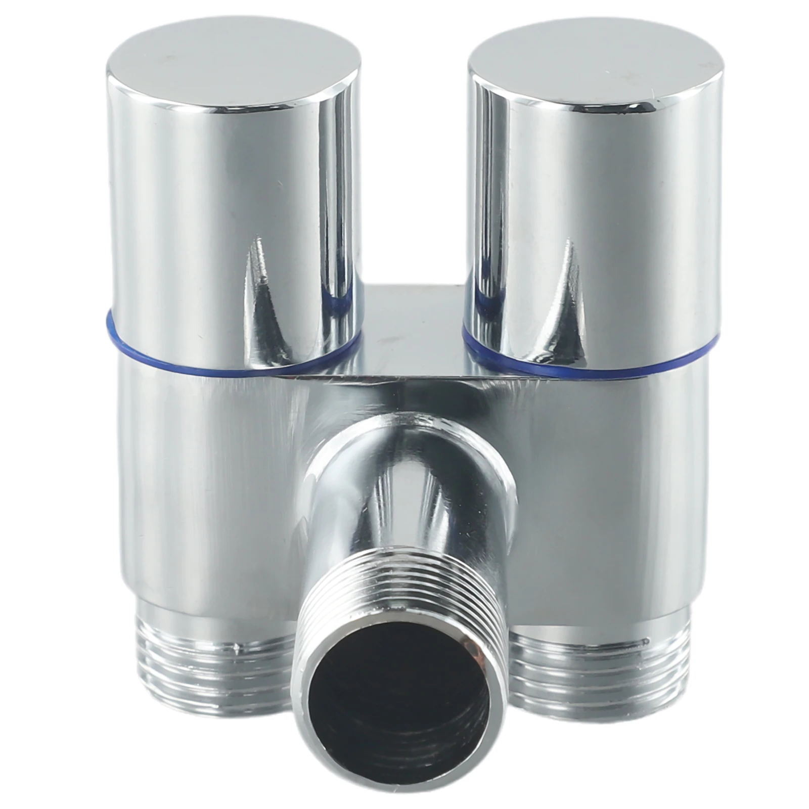 Válvula triangular válvula angular 1 en dos salidas doble Control G1/2 válvula triangular lavadora baño para cocina