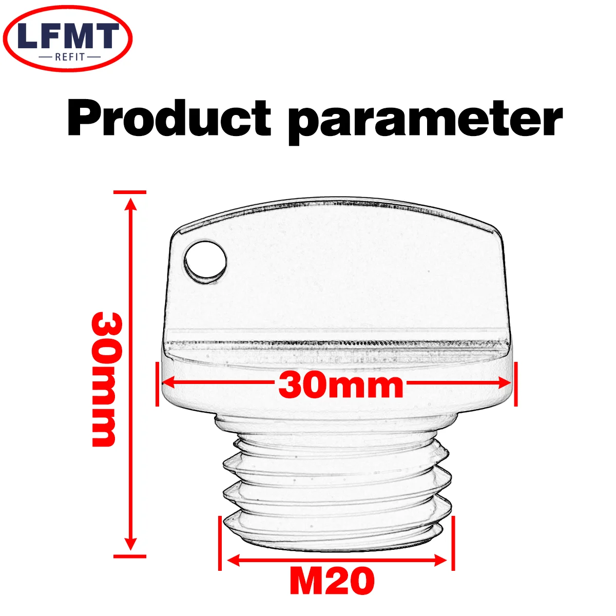 Motorcycle Crankcase Cap CNC Engine Oil Filler Screw Cover Plug M20*2.5 General Purpose Parts For Yamaha Honda Suzuki Kawasaki view 4