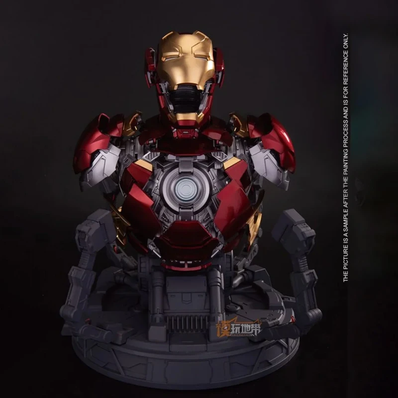 E-model Assembly Model Iron Man Mark Xlvi Mk46 Series Bust  Set Scale Plastic Model Kit Action Figure Toy Collection Model