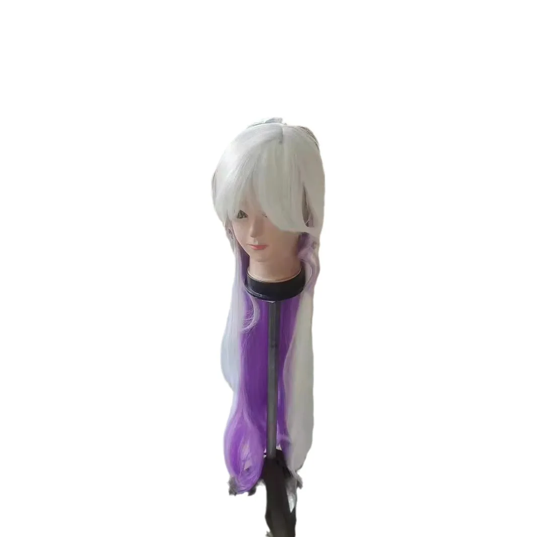 شعر مستعار اصطناعي طويل رقيق متموج كعكة الورد الطبيعية فروة الرأس تأثيري زي حفلة مقاومة للحرارة النساء #3