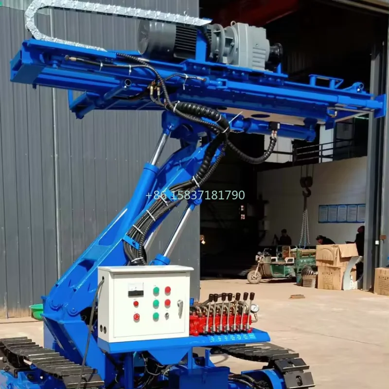 DTH Rotary Drilling Rig Machine Widey Using Down-the-hole Drilling Tunnelling Work DTH Crawler Hydraulic Engineering Drill Rig