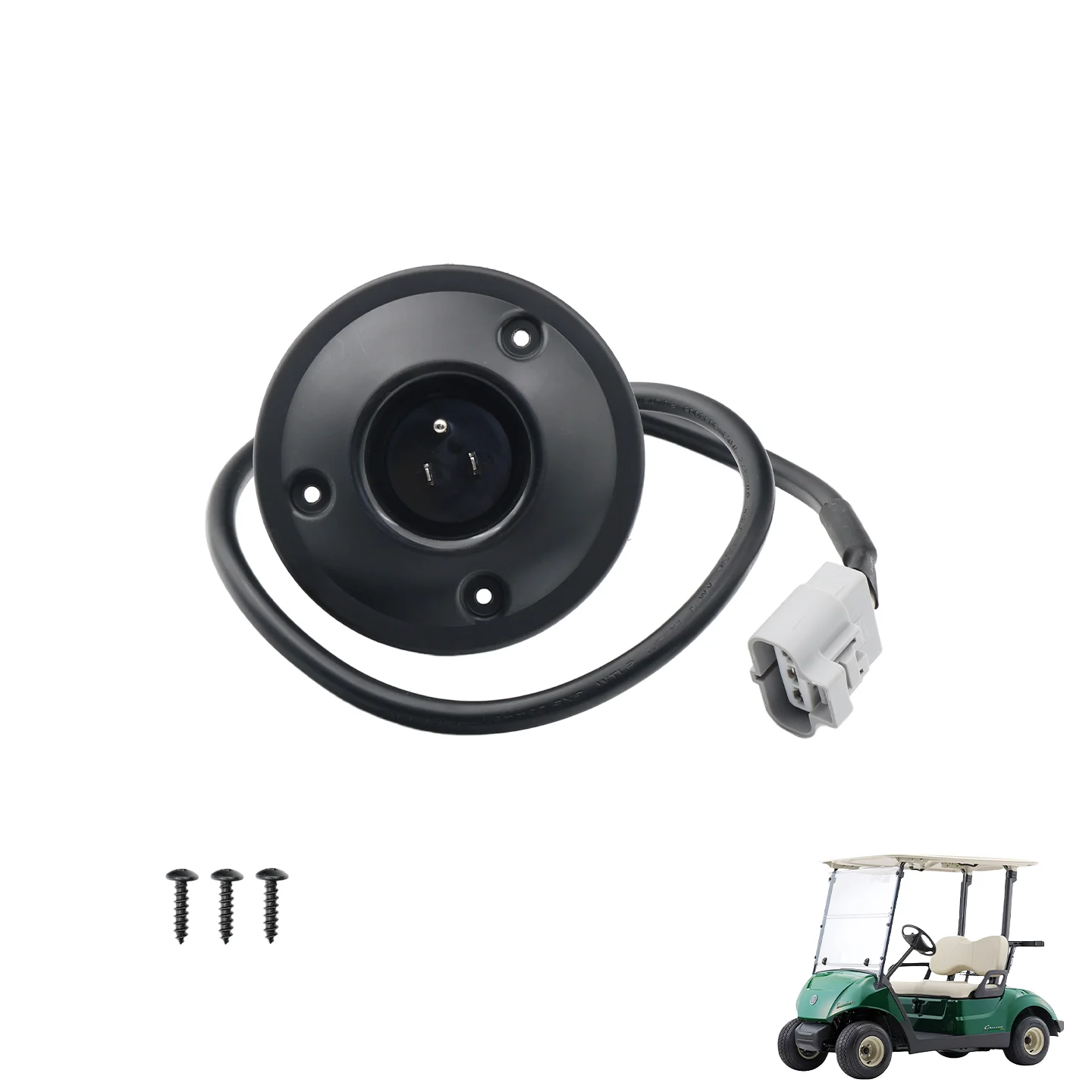 Electric Golf Cart Charger Adapter 80cm Cable Ya ma ha  US Standard Plug Charging Adapter Black Gray Plug
