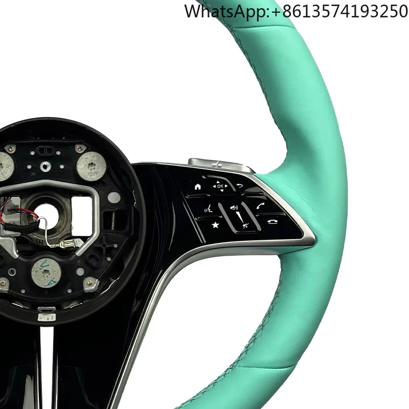 

Black Leather Forged Carbon Fiber Steering Wheel for Mercedes Benz W204 W205 W211 W213 W212 W222 EQA E550 G63 C63 AMG GT