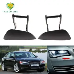 For Audi A8/S8 A8L D4 4H 2011-2014 Front Bumper Headlight Washer Cover Cap 4H0955270 4H0955269 4H0 955 270 408000041 408000042