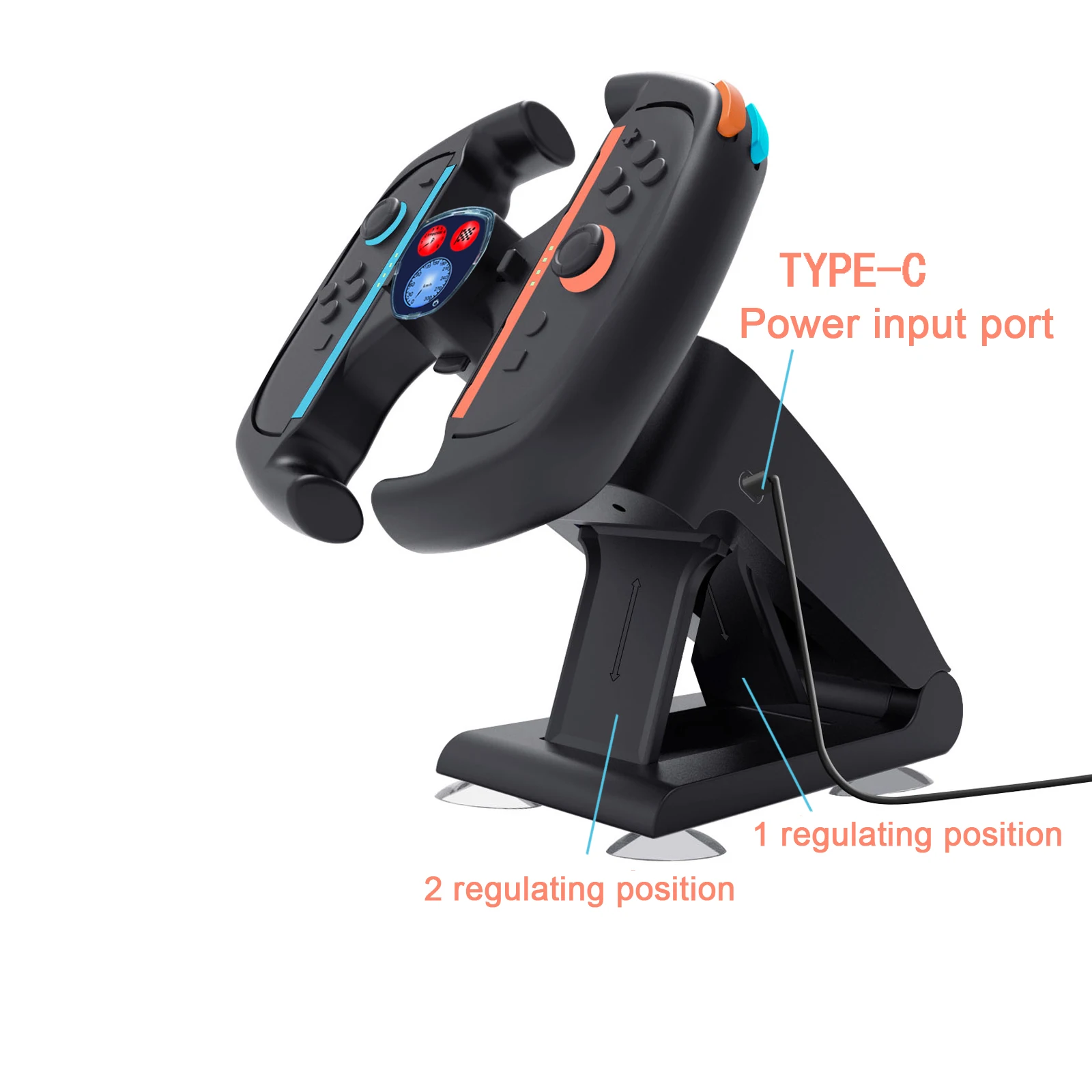 Charging steering wheel for Switch 2, for Mario Kart World for NS2 racing games, steering wheel, for Switch 2 gaming accessories
