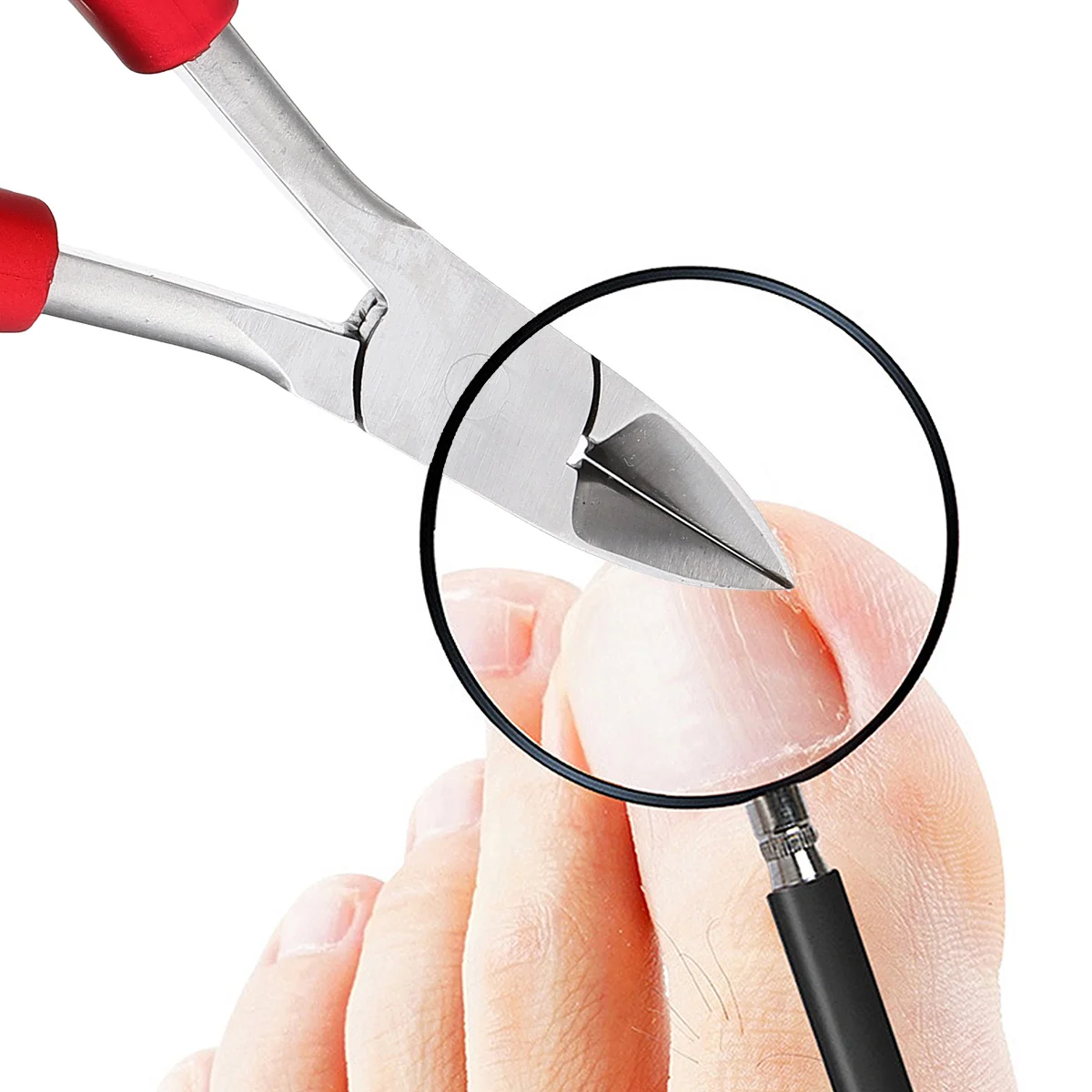 

Stainless Steel Cuticle Nipper Professional Curved Clipper For Manicure Pedicure Precision Toenail Trimmer Tool Portable Nail