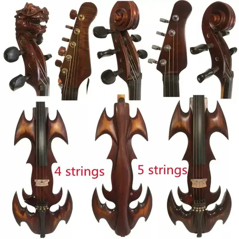 Fancy Crazy-1Nice model art streamline electric cello 4/4,Hand Made Solid wood