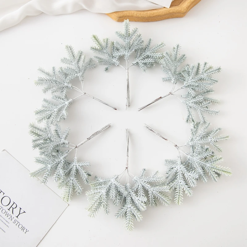 1/3 قطعة نباتات اصطناعية فرع ذهبي مزيف مع الصقيع شجرة عيد الميلاد ملحق المنزل الجدار الشنق الزفاف الديكور سجل القصاصات