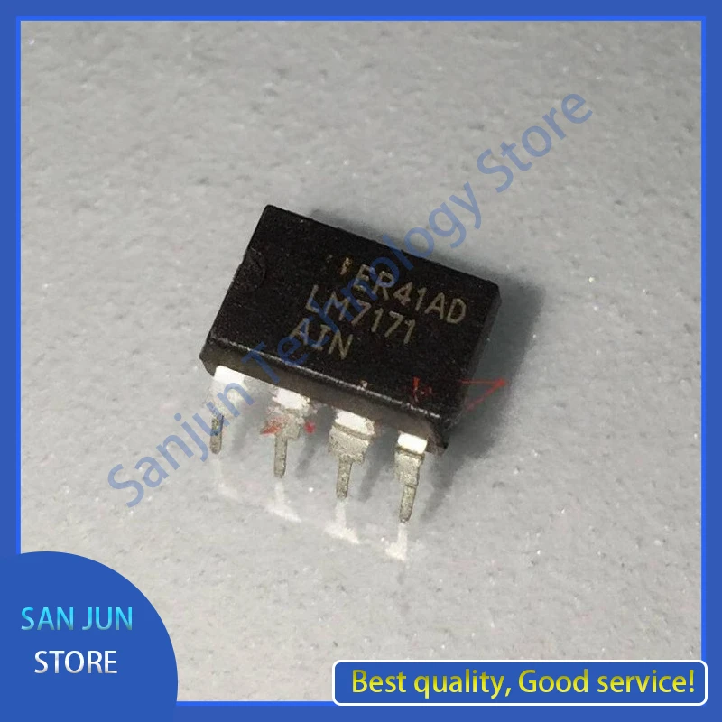 5pcs LM7171AIN LM7171BIN, High Output Current, Voltage Feedback Amplifier DIP-8 New