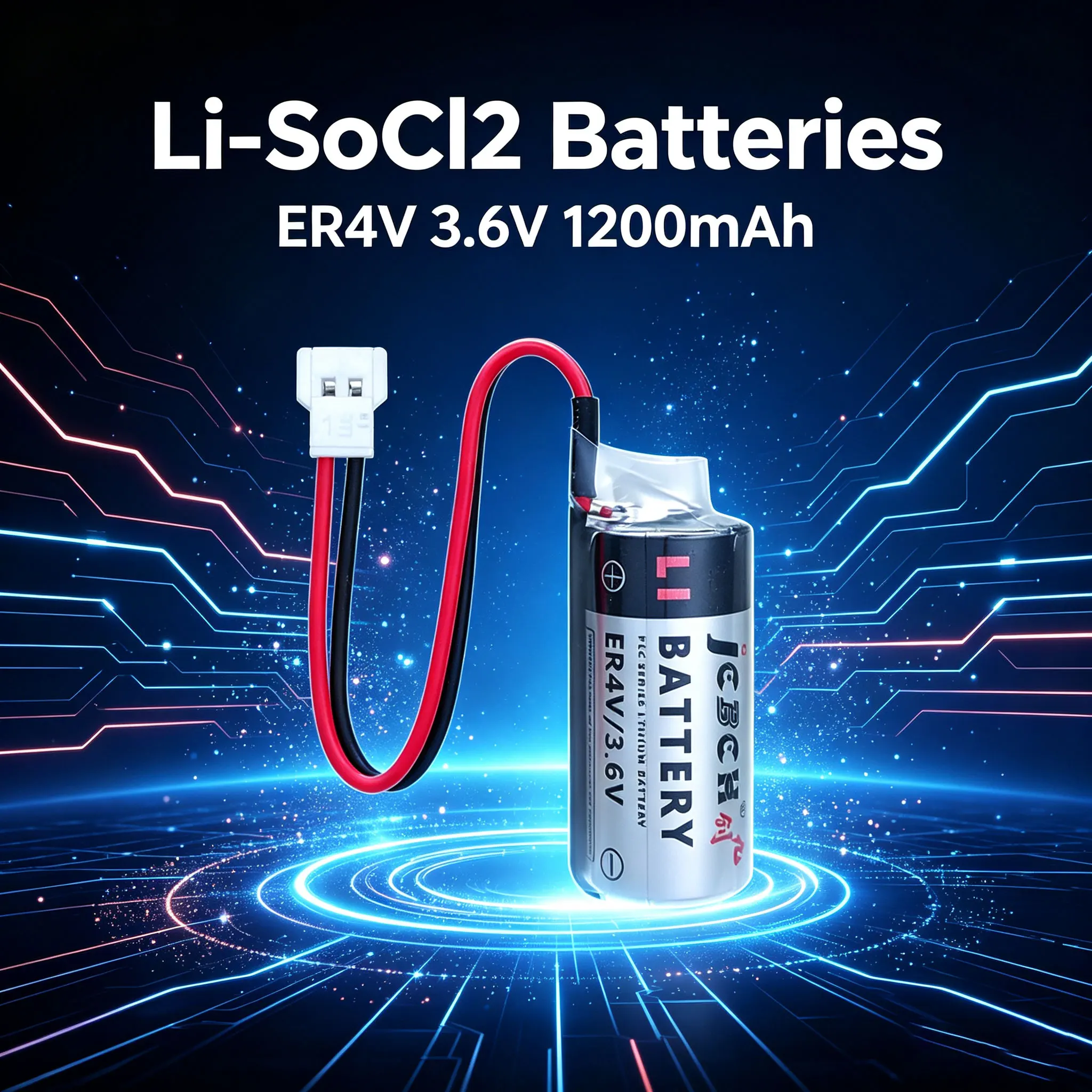 ER4V Li-SOCl2 Batteries 3.6V Industrial Robot Industrial Control Servo PLC Programmer Mechanical Arm Controller GPS Locator
