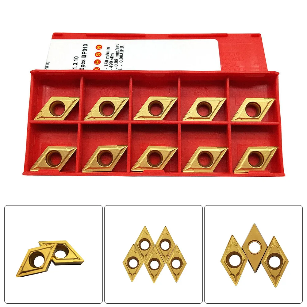 

10 шт., токарное лезвие с ЧПУ, сплав, обработка с ЧПУ, жесткое лезвие для SDJCL SDUCR, хвостовик инструмента DCMT11T304 BP010 DCMT32.51