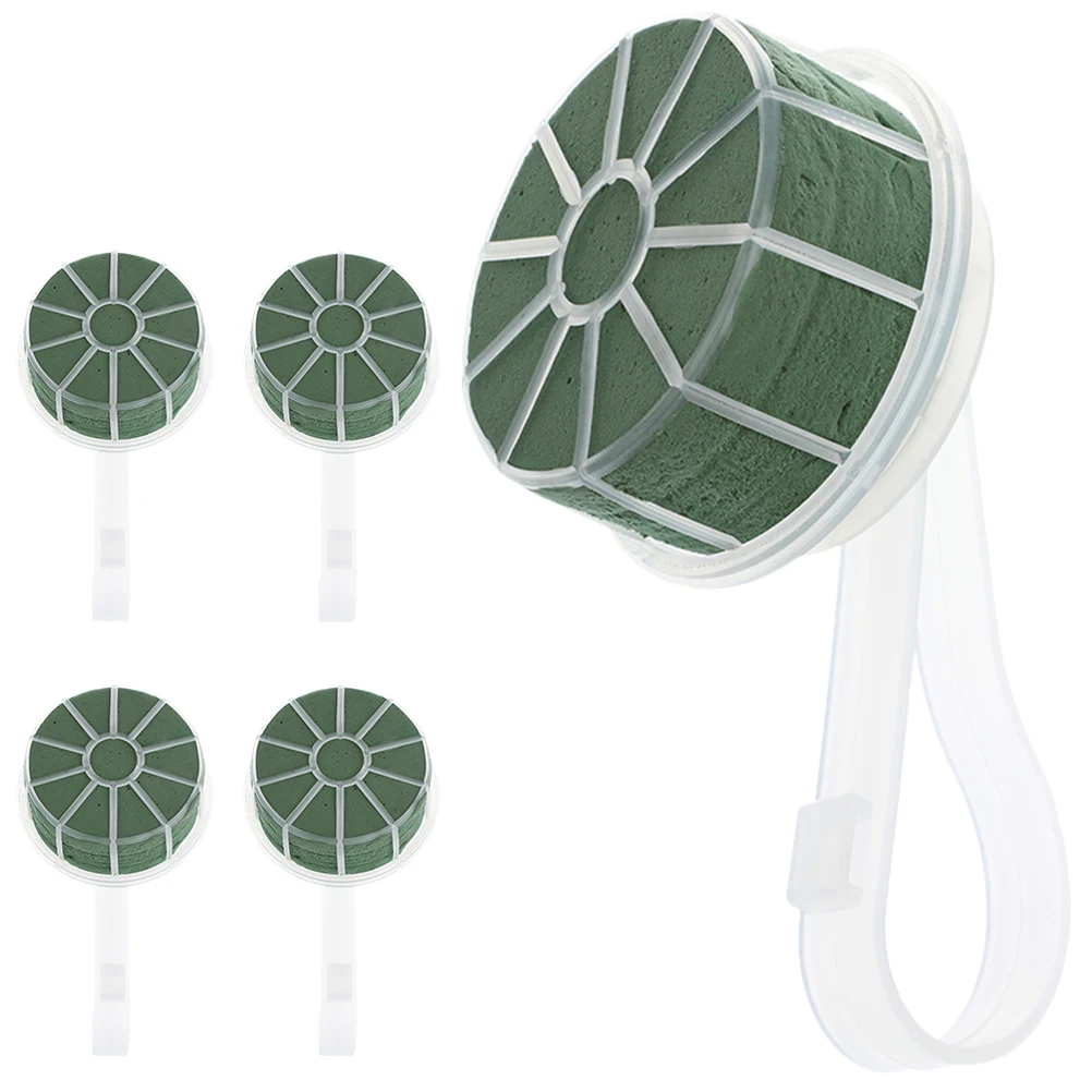 5 قطعة حامل باقة الزهور مقبض الزفاف الأزهار لوازم الزفاف باقة اليد دعم البلاستيك زهرة قفص الطين Diy بها بنفسك الزفاف #4