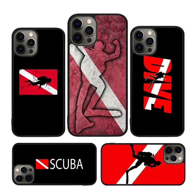Funda iPhone Diver Down – Carcasa pesca submarina con bandera buceo