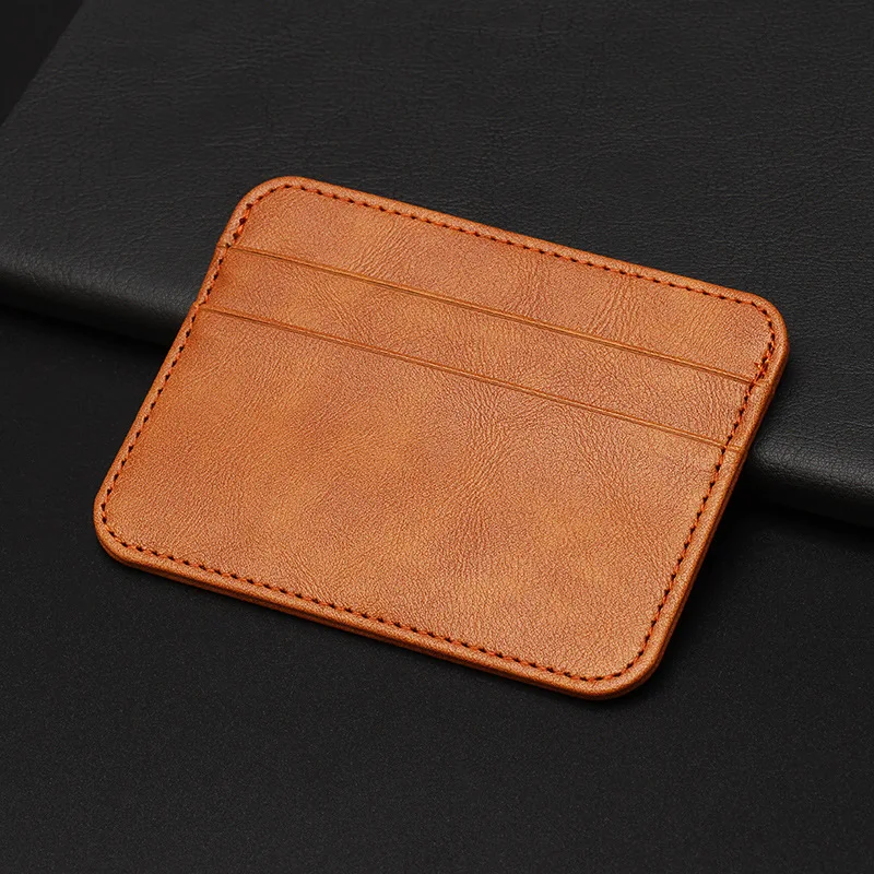 RFID Blocking PU leather Women Credit Card holder Mini Travel Wallet Bus Card Case ID Purse Coin Pocket Slim Men Cardholder