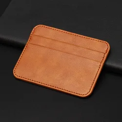 RFID Blocking PU leather Women Credit Card holder Mini Travel Wallet Bus Card Case ID Purse Coin Pocket Slim Men Cardholder