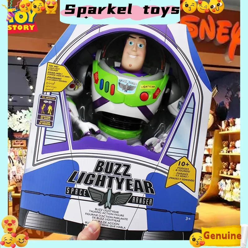 

Новая оригинальная 33 см Disney Toy Story Базз Лайтер Космический корабль Звуковая модель Кукла Настольная коллекция Фигурка Модель Игрушка Подарок ребенку
