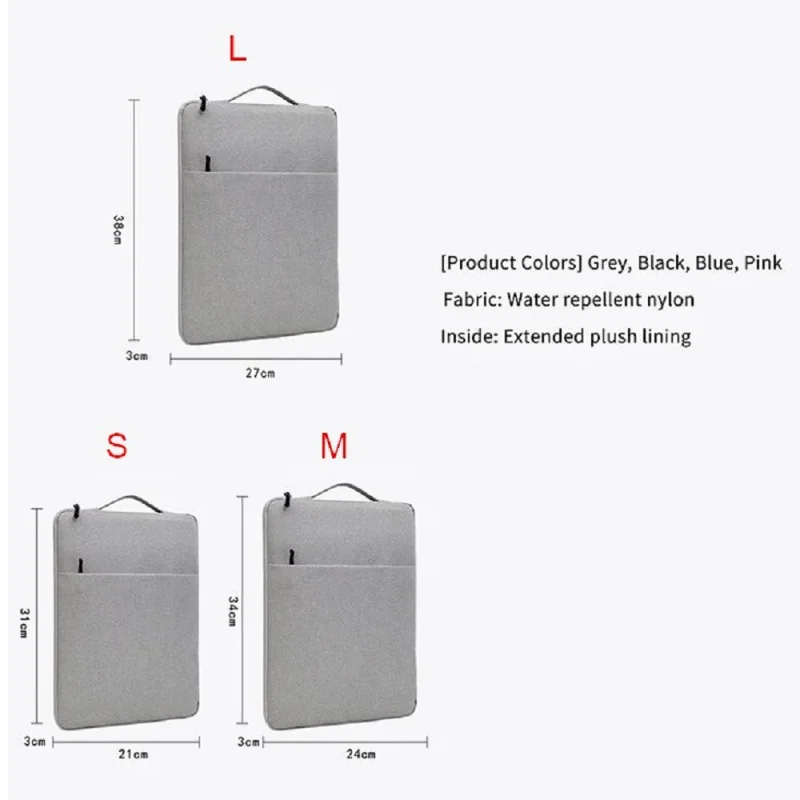 حقيبة كمبيوتر محمول عالمية مقاس 13-15.6 بوصة غطاء حماية للكمبيوتر المحمول وحقيبة الكمبيوتر اللوحي #3